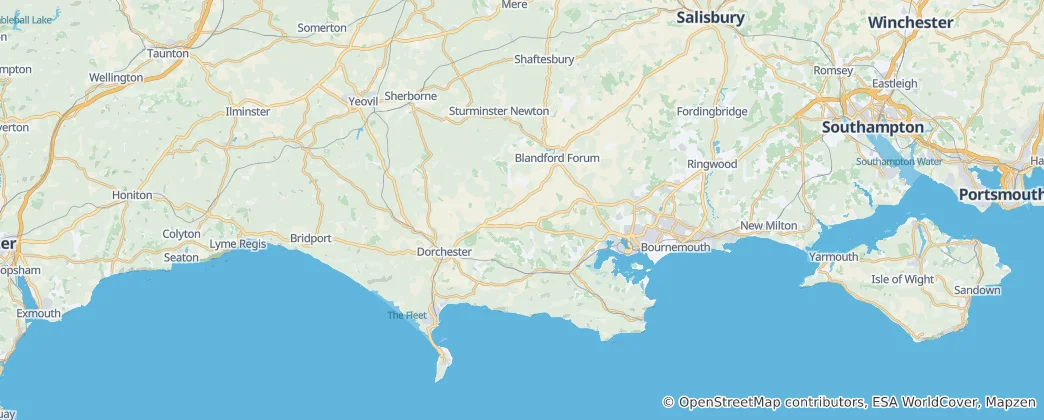 Map of Dorset