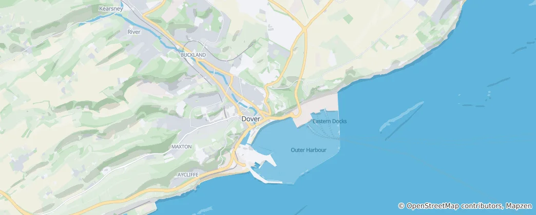 Mapa Dover