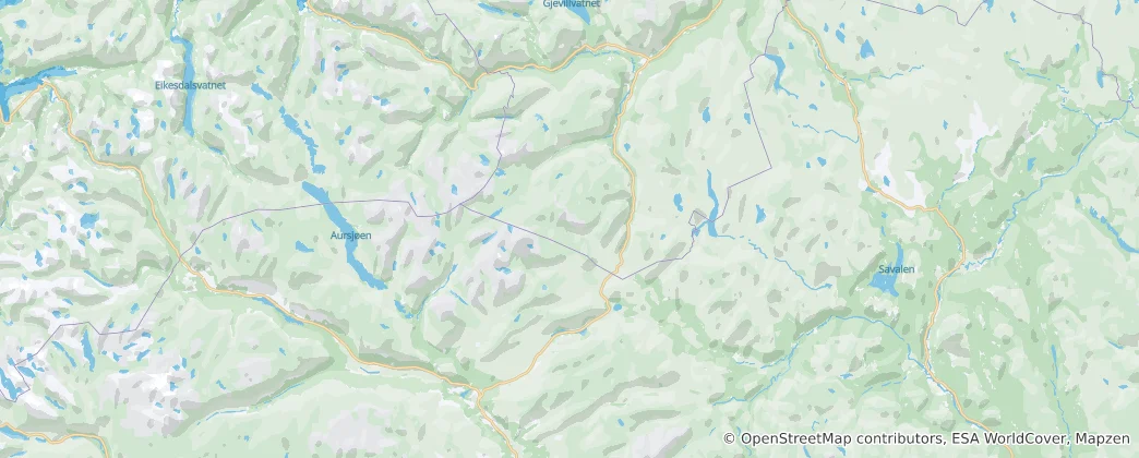 Karte von Dovrefjell