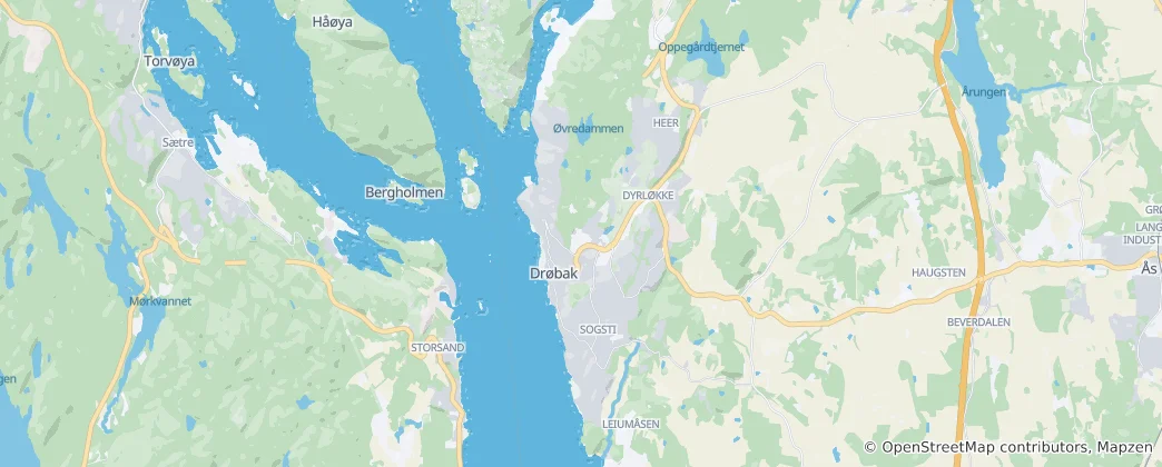 Map of Drøbak