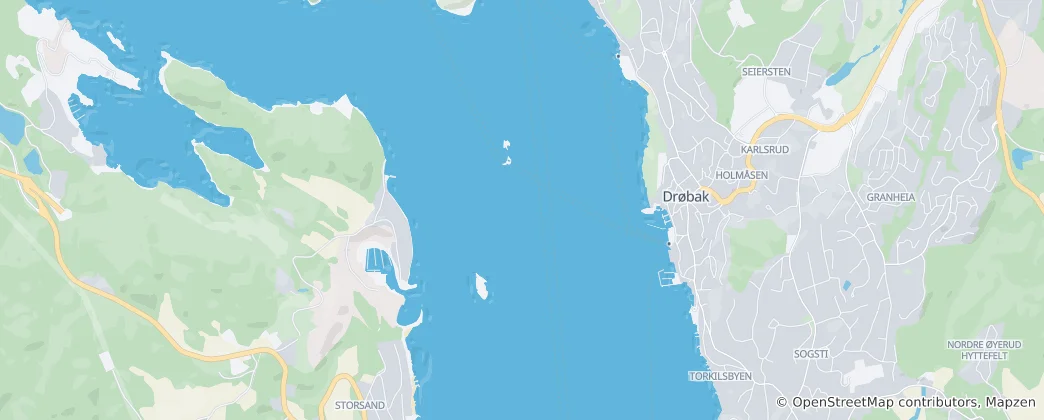 Mapa Droebaksundet