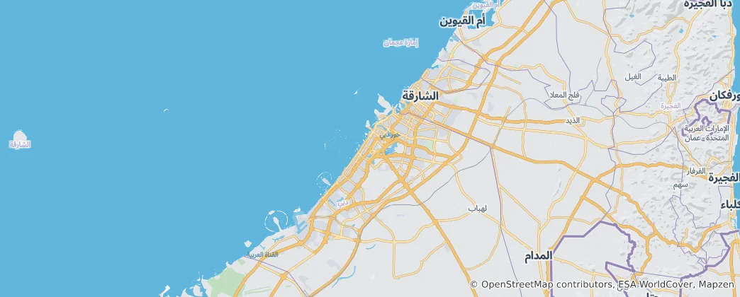 Map of Dubai