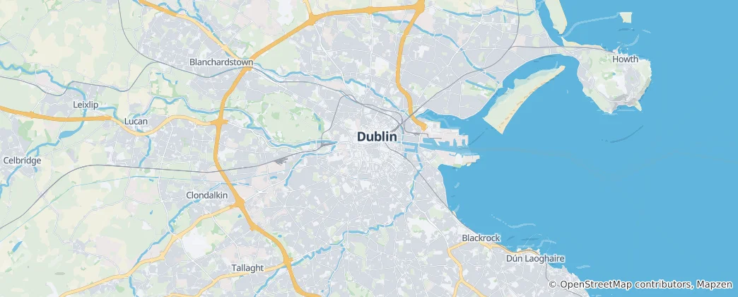 Map of Dublin