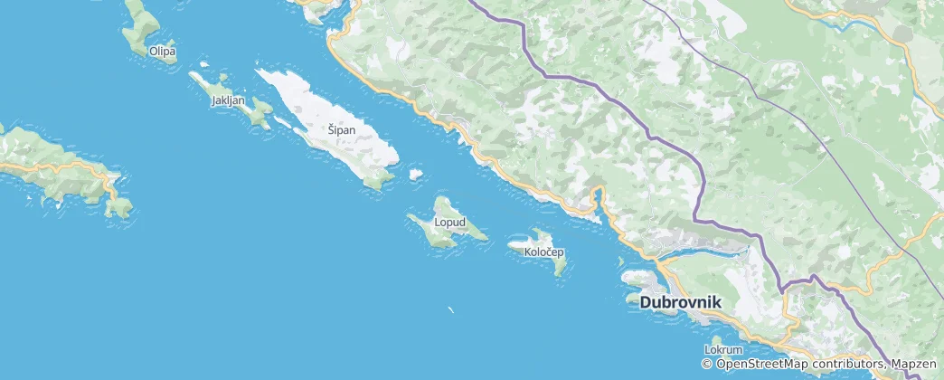 Map of Dubrovnik