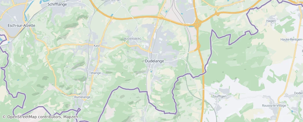 Dudelange — mapa