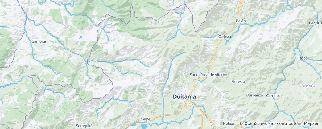 Map of Duitama