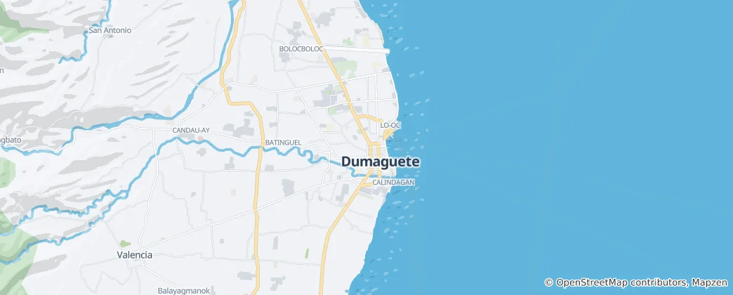 Mappa di Dumaguete City