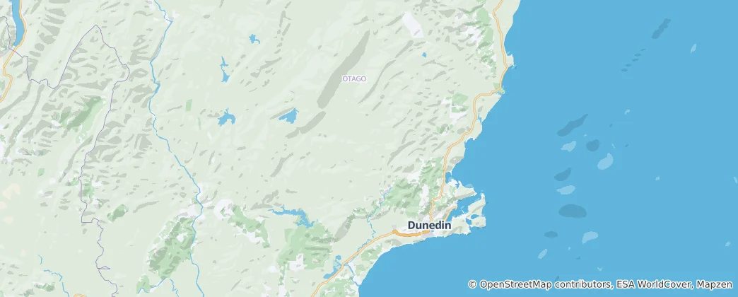 Map of Dunedin City