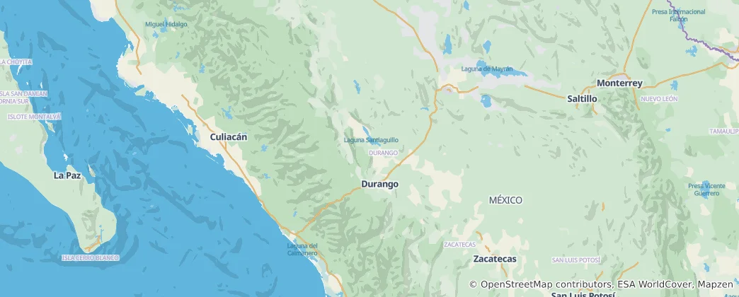 Mapa De Durango