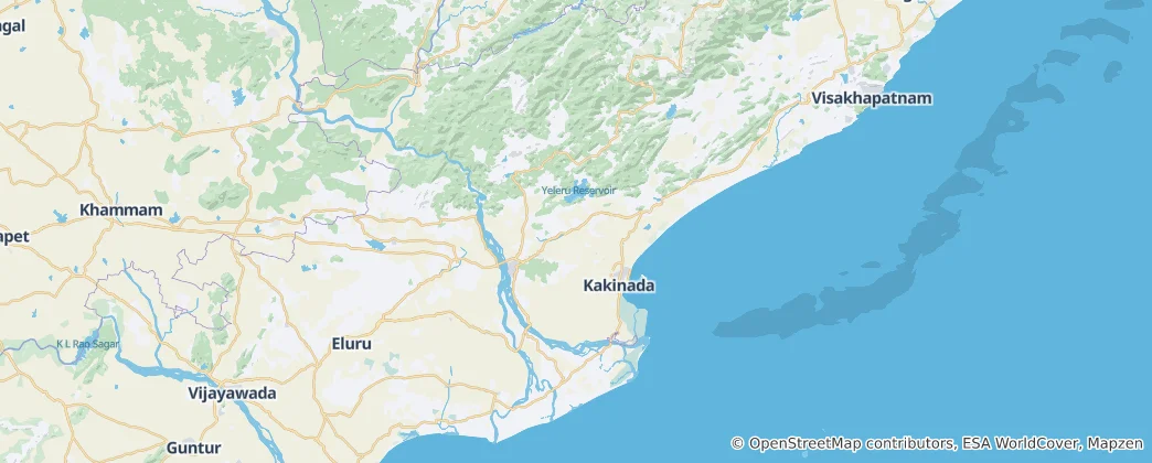 Mapa East Godavari