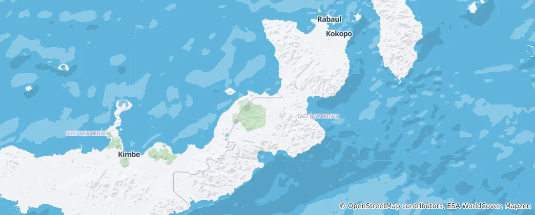 Karte von East New Britain Province