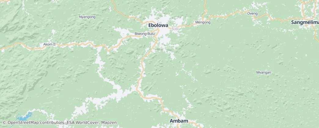 Ebolowa II — Mapa