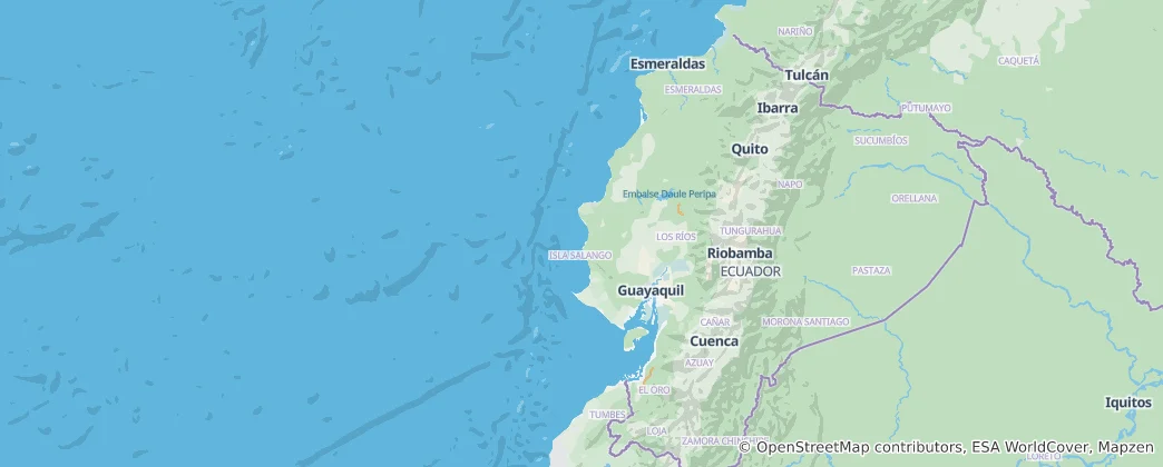 Map of Ecuador
