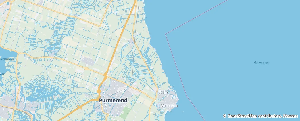 Carte de Edam-Volendam