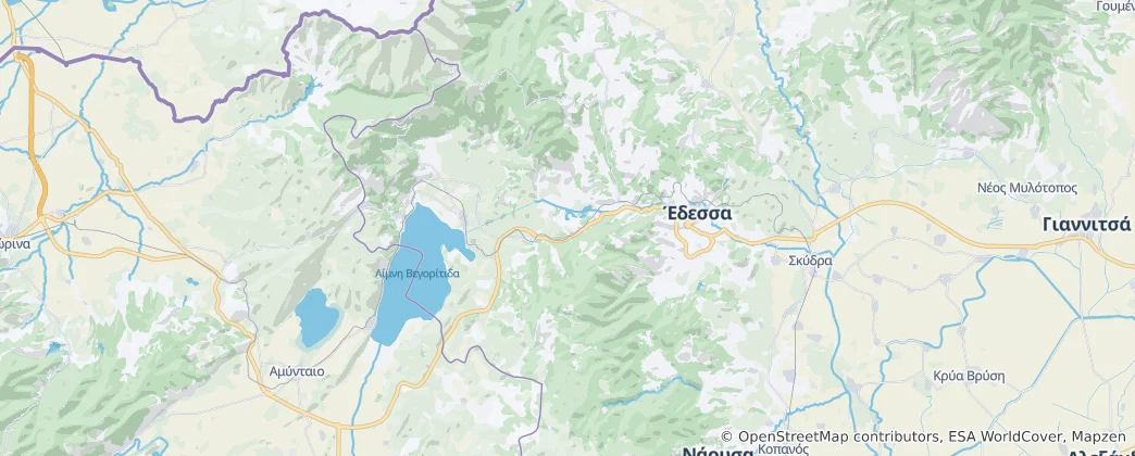 Mappa di Edessa Municipality