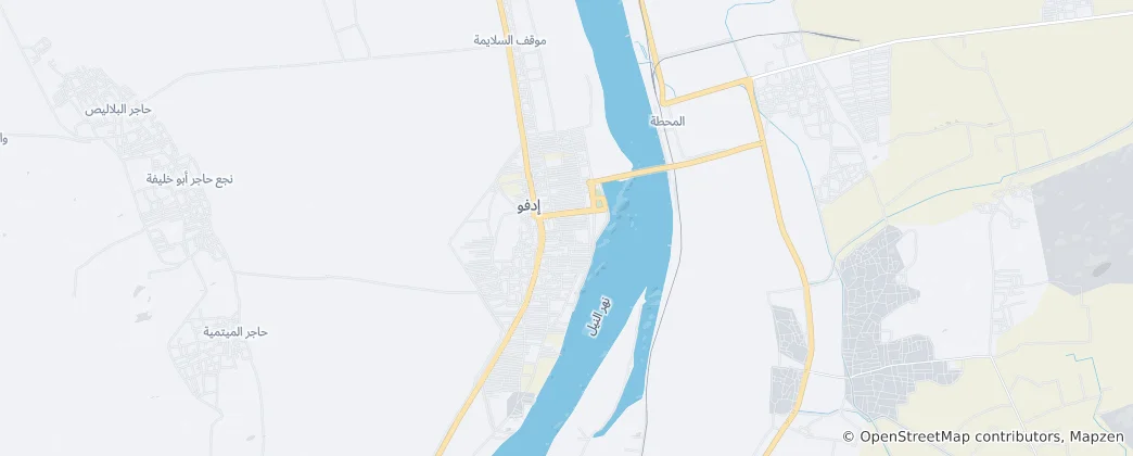 Térkép: Edfu