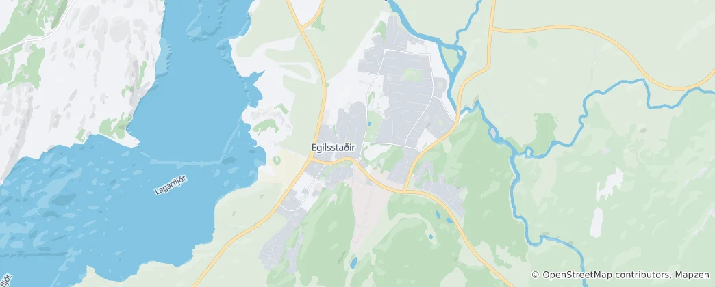 Carte de Egilsstaðir
