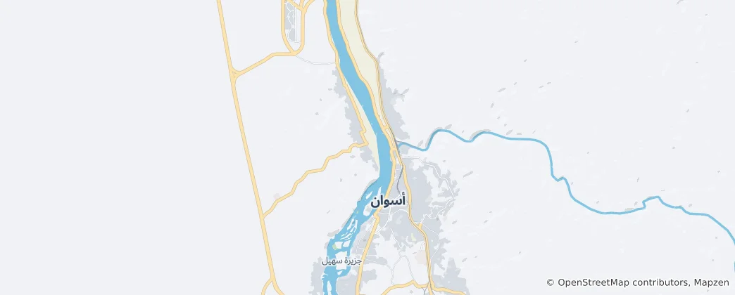 Karte von Aswan