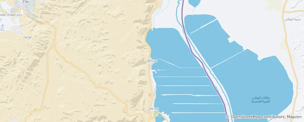 Map of Ein Bokek