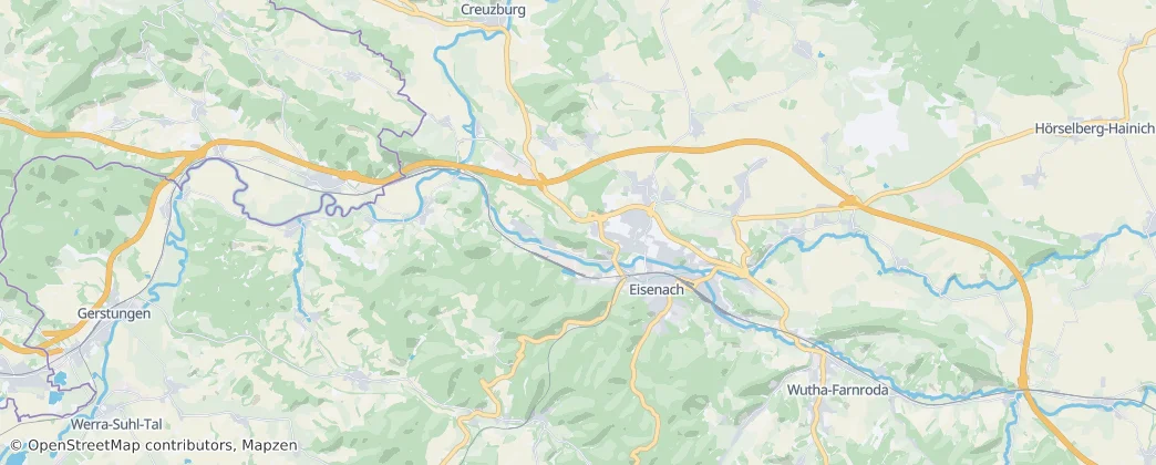 Eisenach — Térkép