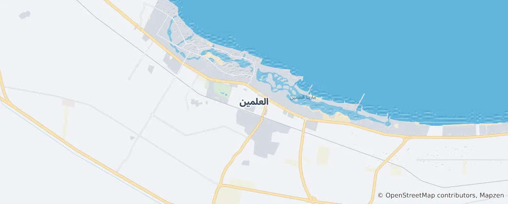 Mapa De El Alamein