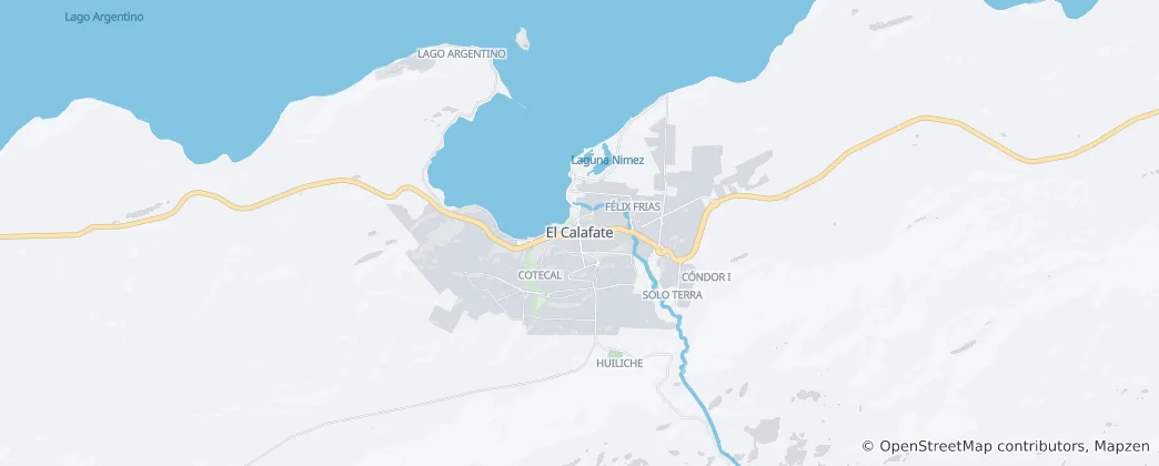 Map of El Calafate