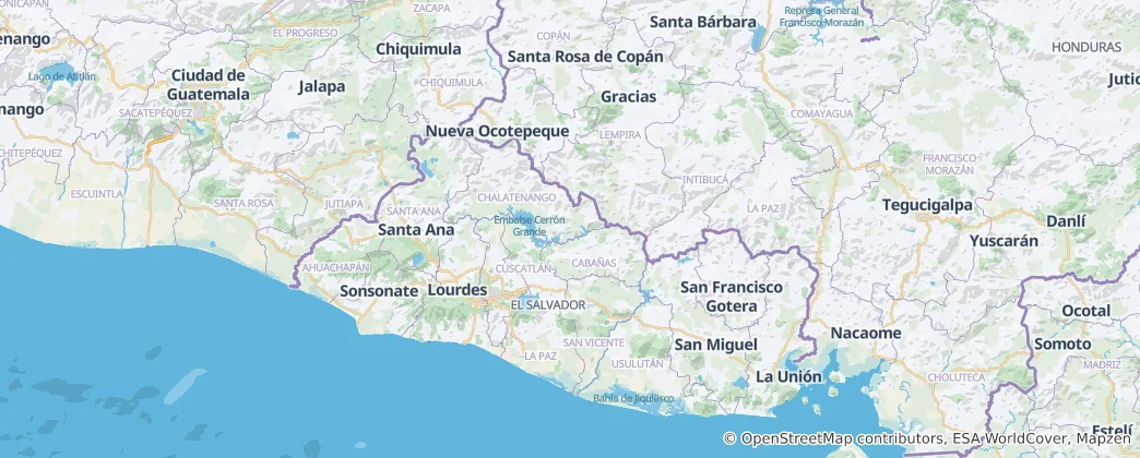Map of El Salvador