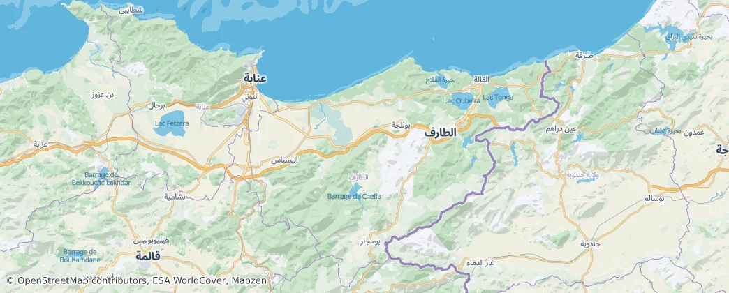 El Tarf — Harita
