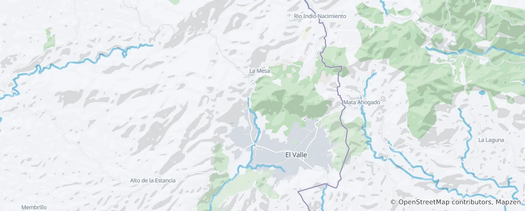 Map of EL VALLE