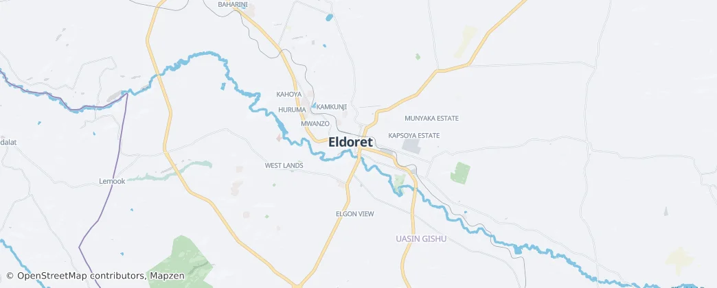 Eldoret — Map