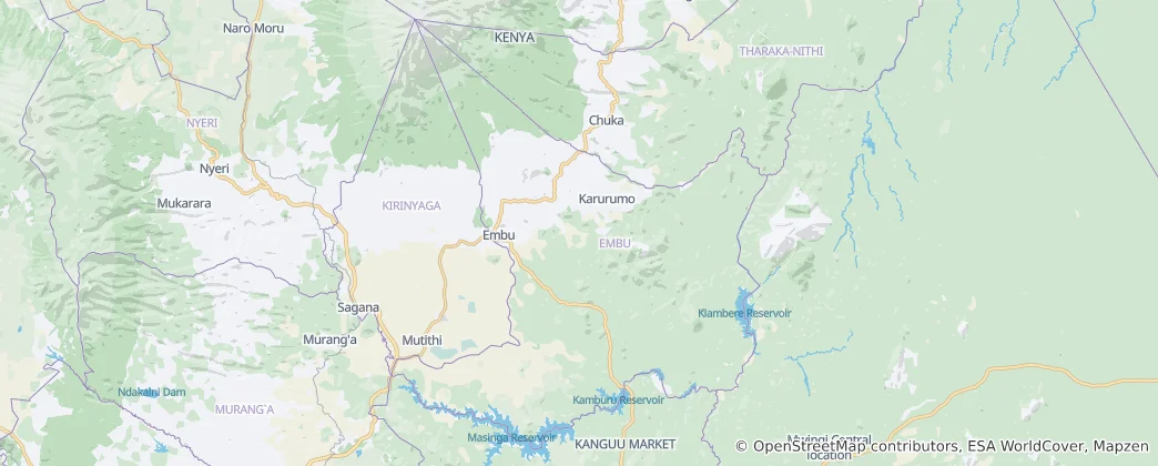 Map of Embu County