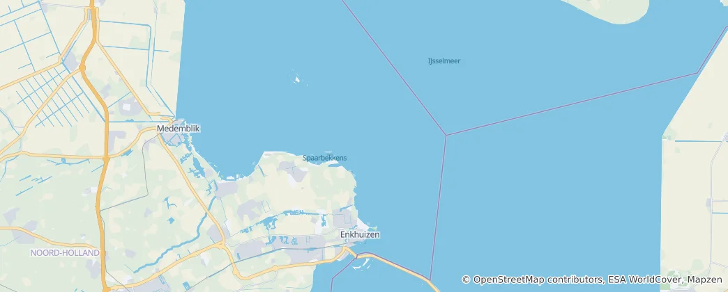 Map of Enkhuizen