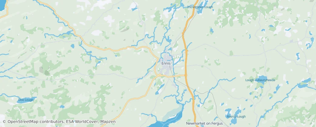 Ennis Municipal District — Map