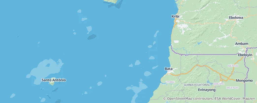 Map of Equatorial Guinea