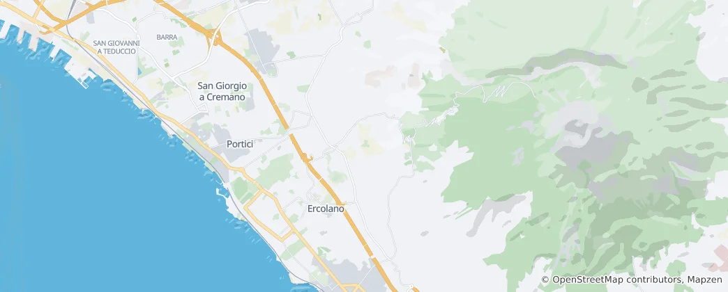 Map of Ercolano