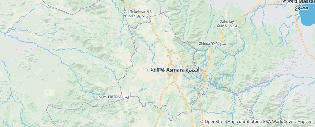 Map of Maekel Region