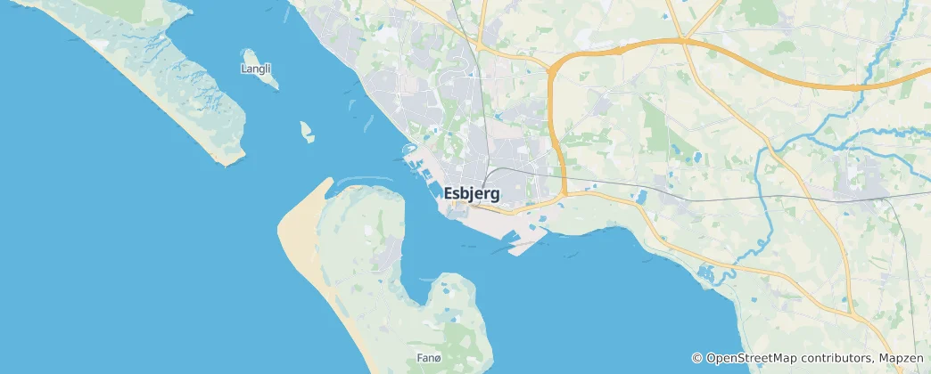 Mapa Esbjerg