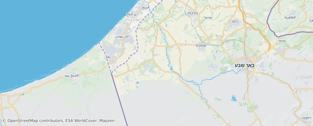 Eshkol Regional Council — Map
