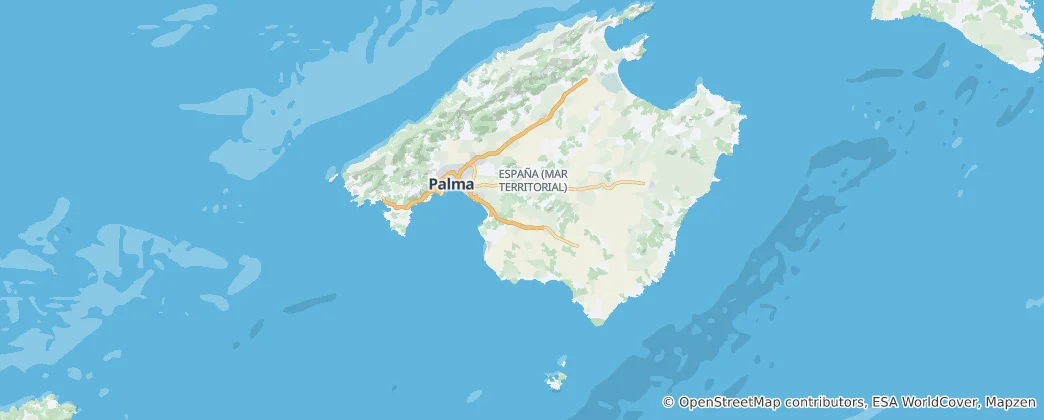 Karte von Balearische Inseln