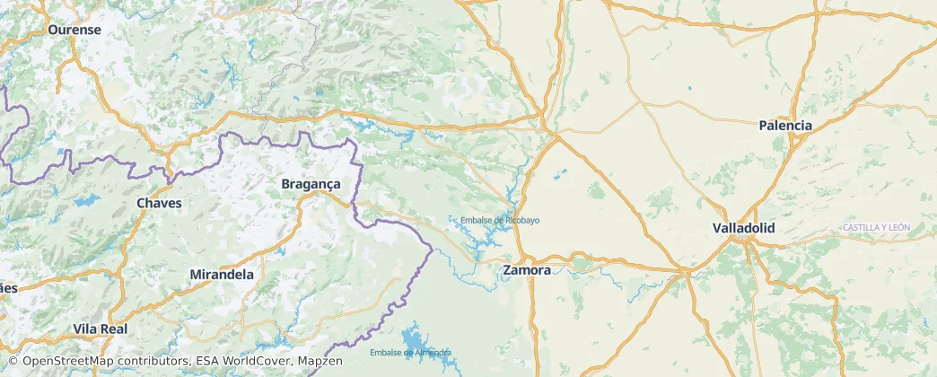 Provinz Zamora — Karte