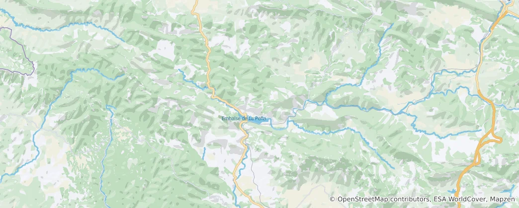 Mappa di Las Peñas de Riglos