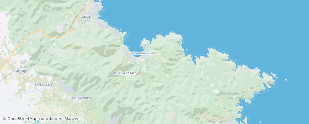 El Port de la Selva — Map