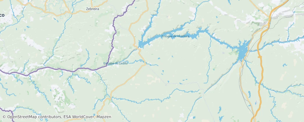 Alcántara — Map
