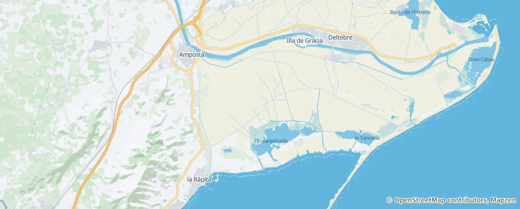 Mappa di Amposta