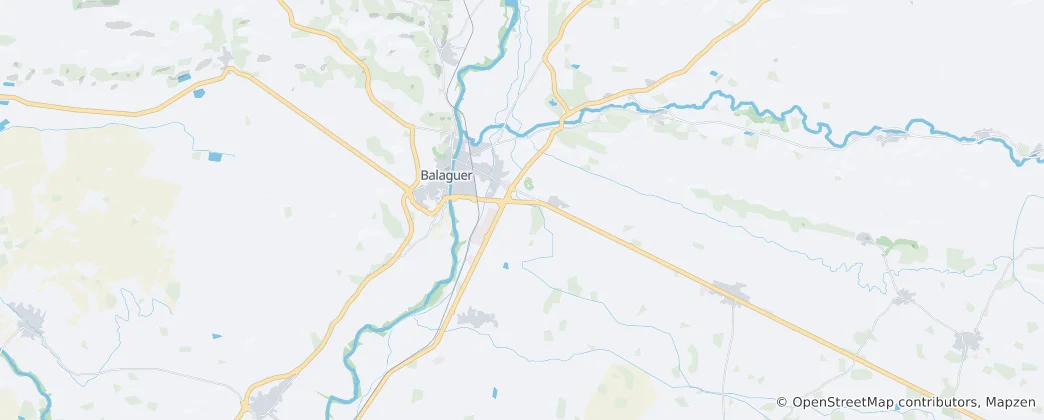 Map of Balaguer