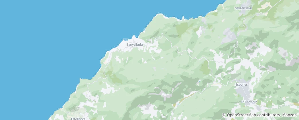 Mapa Banyalbufar