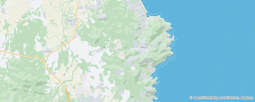 Mapa Begur