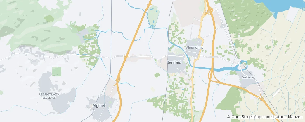 Mapa Benifaió