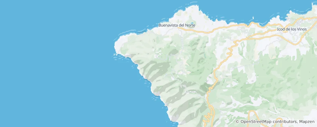 Mappa di Buenavista del Norte