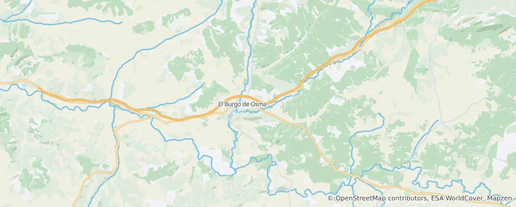 Karte von El Burgo de Osma-Ciudad de Osma